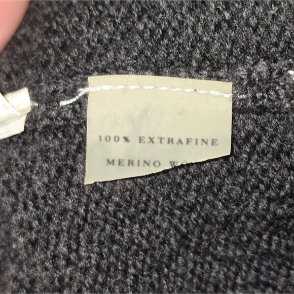 Ann Taylor 100% Fine Merino Wool Chic Black Textured Cropped Jacket Size Medium - Picture 5 of 6